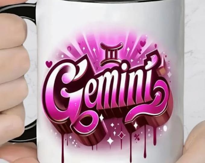 Star Sign Mugs with Clear window box