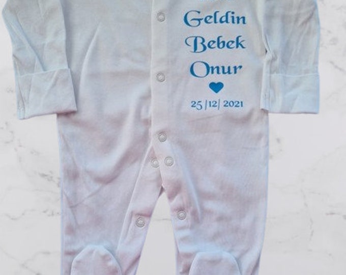 Personalised Babies baby grow, bodysuits