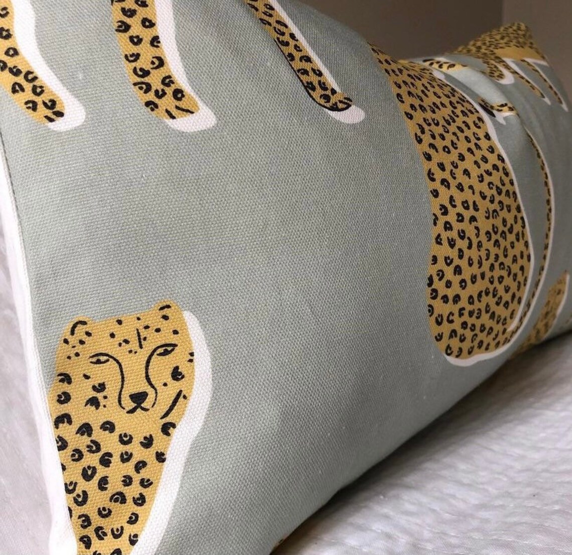Scion Cheetah Print Cushion 100 Cotton 30x50cm Etsy UK