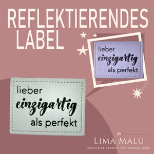 Reflective faux leather labels | Patches | Sewing: Limited Edition, Cheeky, Wild, Leo, Ciao Cocoa, Fox, Chill Out, Heart, No, Rainbow R9186 - lieber einz.