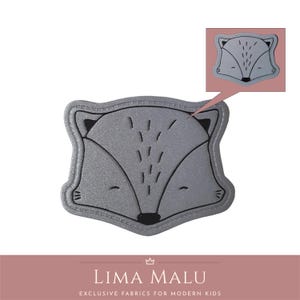 Reflective faux leather labels | Patches | Sewing: Limited Edition, Cheeky, Wild, Leo, Ciao Cocoa, Fox, Chill Out, Heart, No, Rainbow R9091.1 - Fuchs