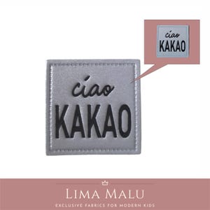 Reflective faux leather labels | Patches | Sewing: Limited Edition, Cheeky, Wild, Leo, Ciao Cocoa, Fox, Chill Out, Heart, No, Rainbow R9091 - ciao Kakao