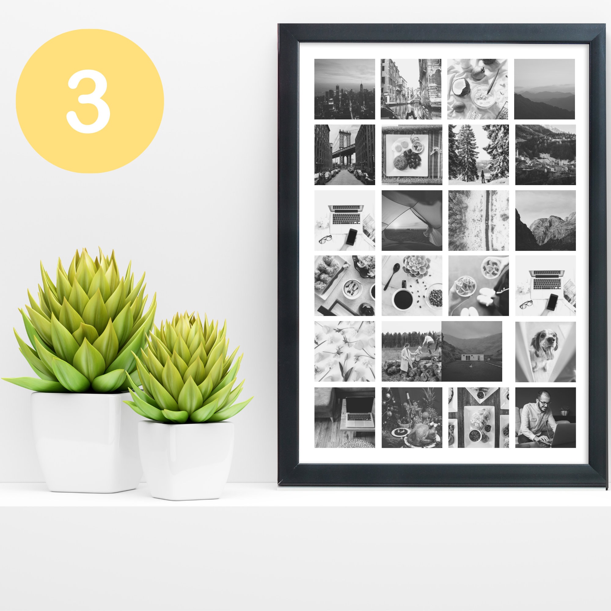 Framed Photo Collage A3 or A4 Personalised Photo Frame Etsy UK