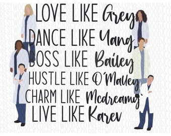 wallpapers Transparent Greys Anatomy Svg greys anatomy svg etsy