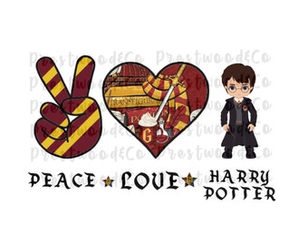 Peace love harry potter Clearance