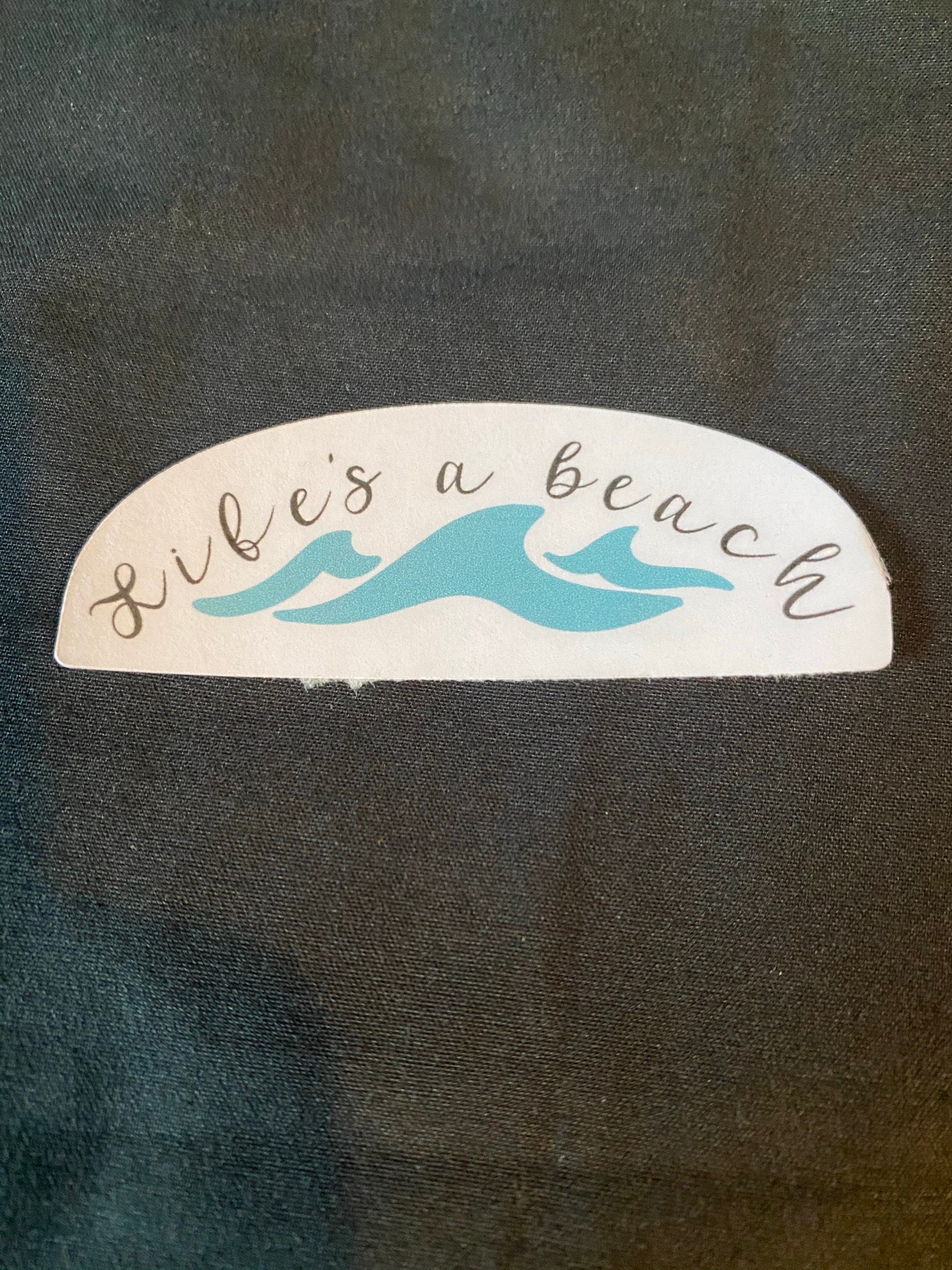 Life's a Beach Sticker Handmade Ocean/ Sea Waves - Etsy