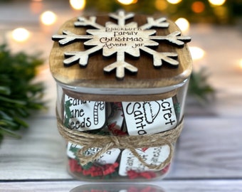 Family Christmas Advent Jar | Christmas Countdown | 24 Activity Tiles