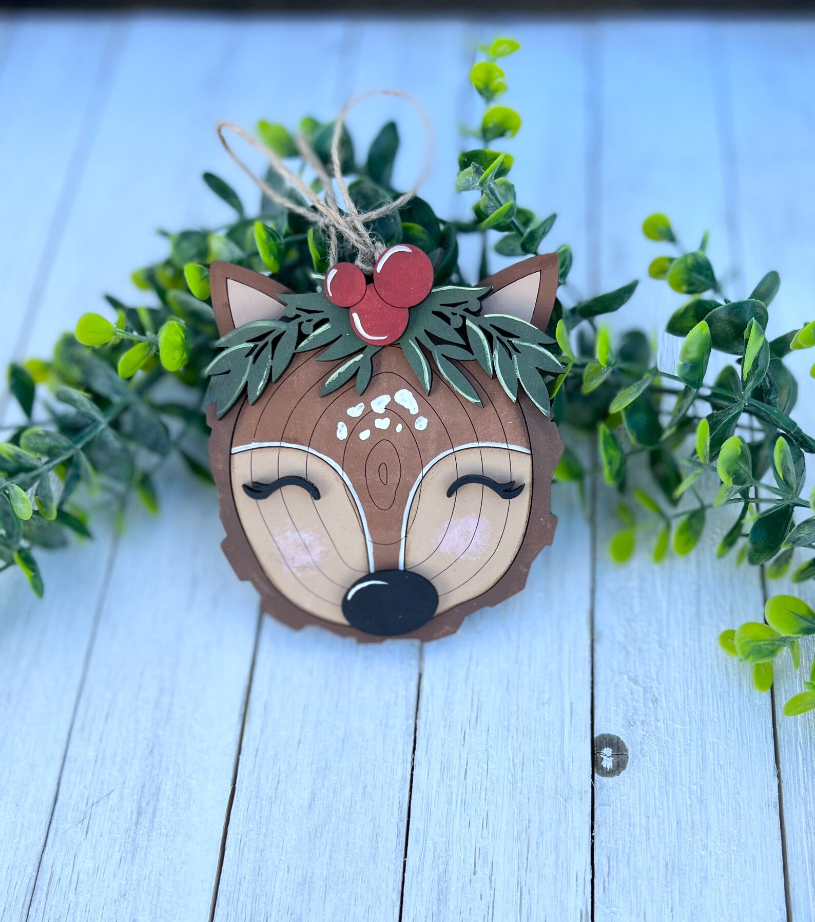 Woodland Animal Decor Baby Shower Decorations Faux Wood Etsy