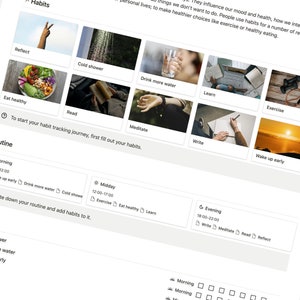 Notion Habit Tracker | Notion Template,  Notion Dashboard, Notion Planner, All in One Notion Templates