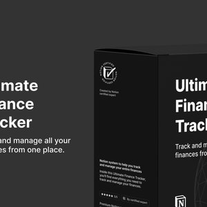 Notion Ultimate Finance Tracker | Notion Template,  Notion Dashboard, All in One Notion Templates