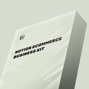 Notion E-commerce Business Kit | Notion Template,  Notion Dashboard, Notion Planner, All in One Notion Templates
