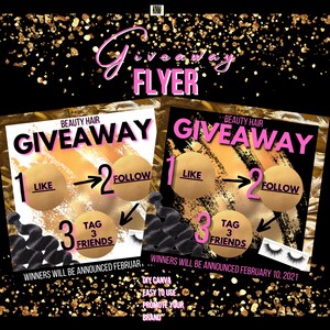 DIY CANVA TEMPLATE, Giveaway Flyer, Canva Flyer, Giveaway Canva Template, Giveaway Template, Social Media Flyer, Business Flyer