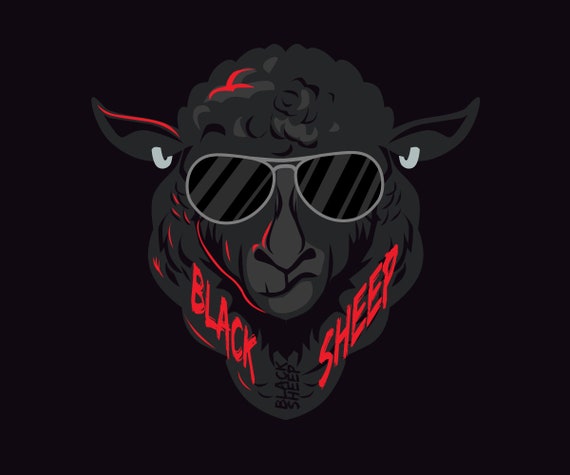 Black Sheep Vector Decal | Etsy