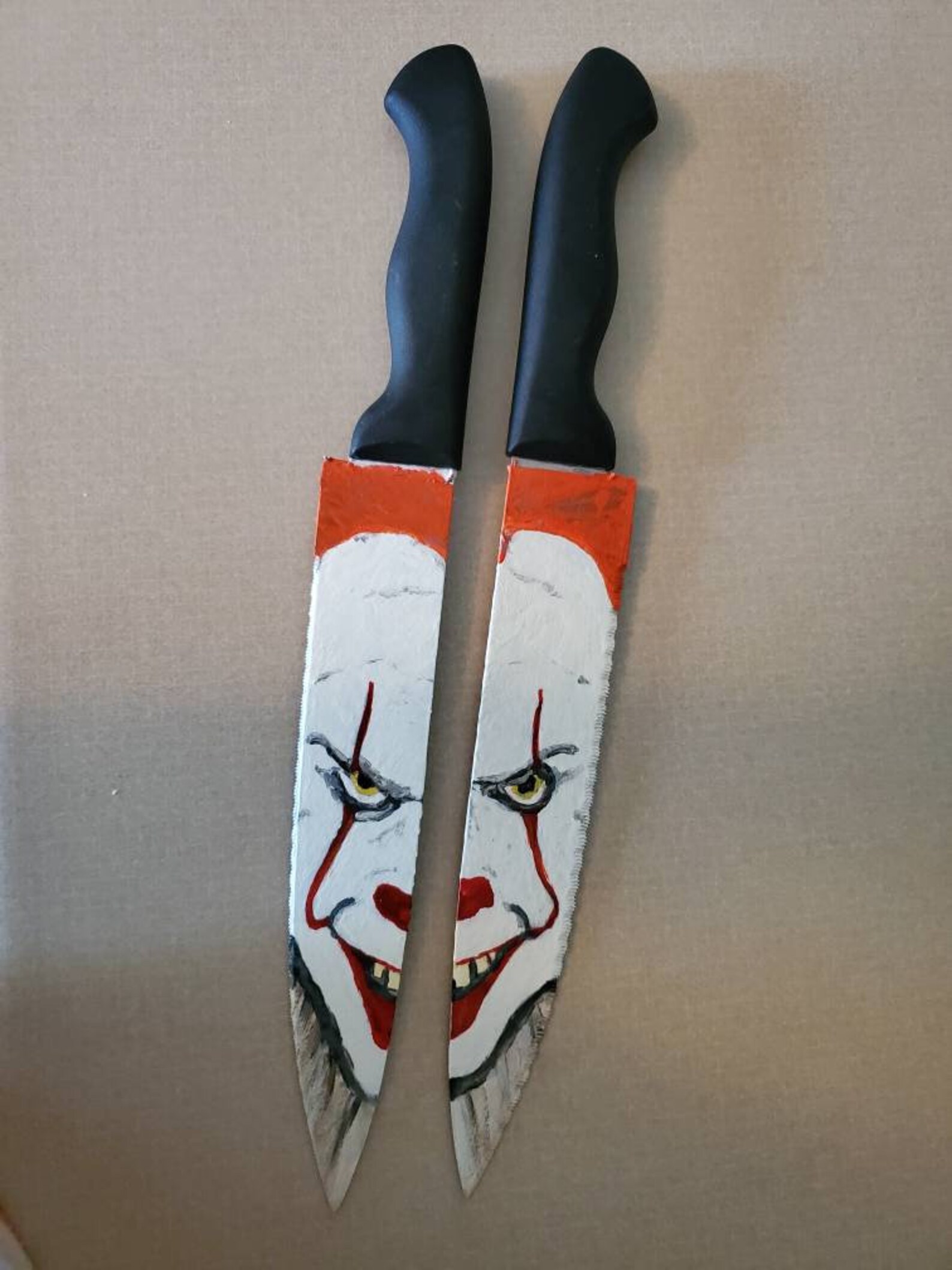 Hand Painted Horror Knives Etsy