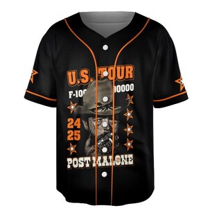 Camiseta de béisbol Post Malone 2025, camiseta divertida de Posty, camiseta de la gira de conciertos de Malone
