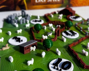 3D Catan Pasture Tile To Produce Wool