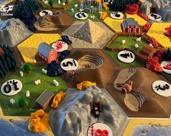 3D Catan Fliesen