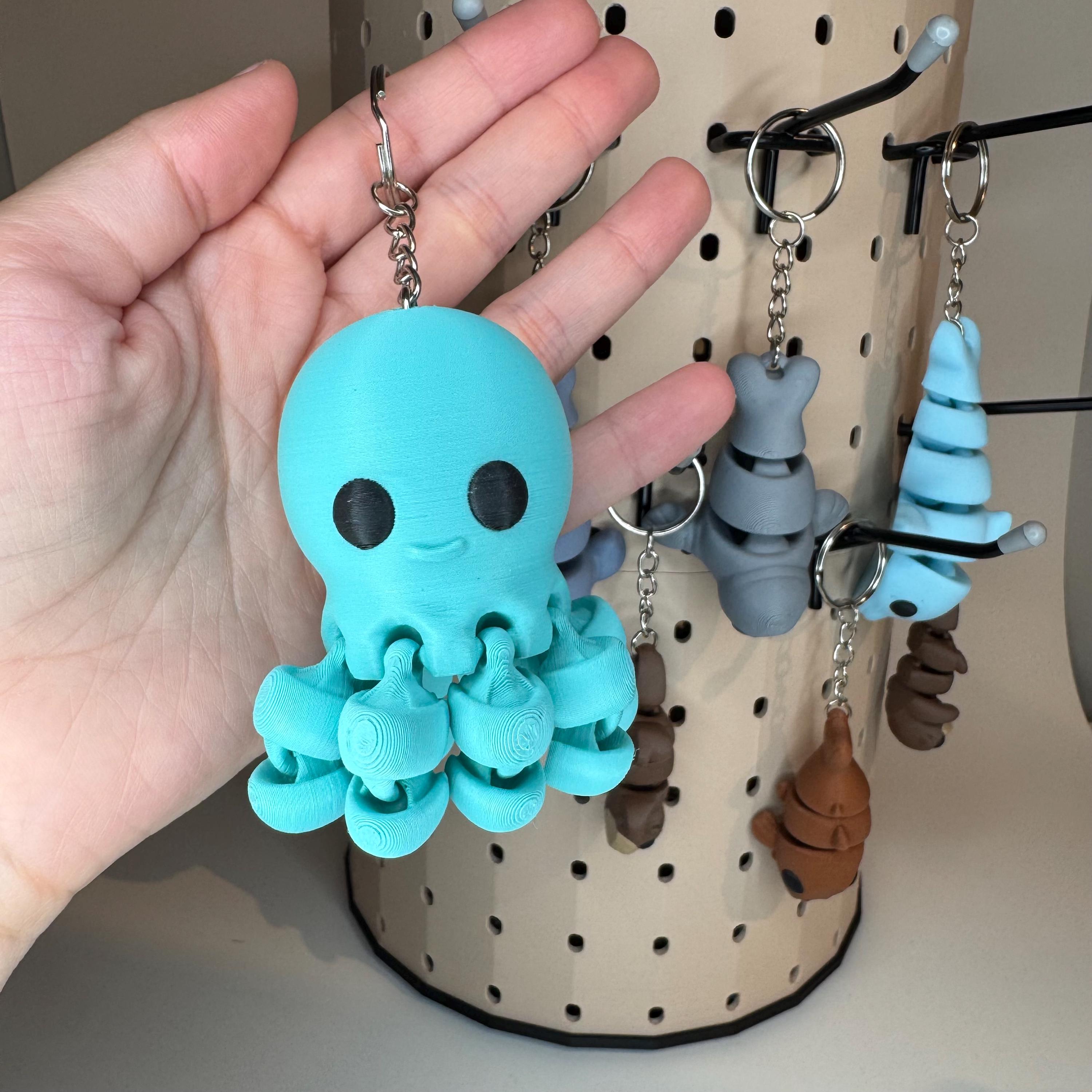 Figit Keychains 3D Printed Fidget Keychains - Etsy