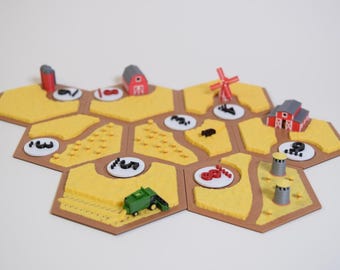 3D Catan Field Tile To Produce Grain