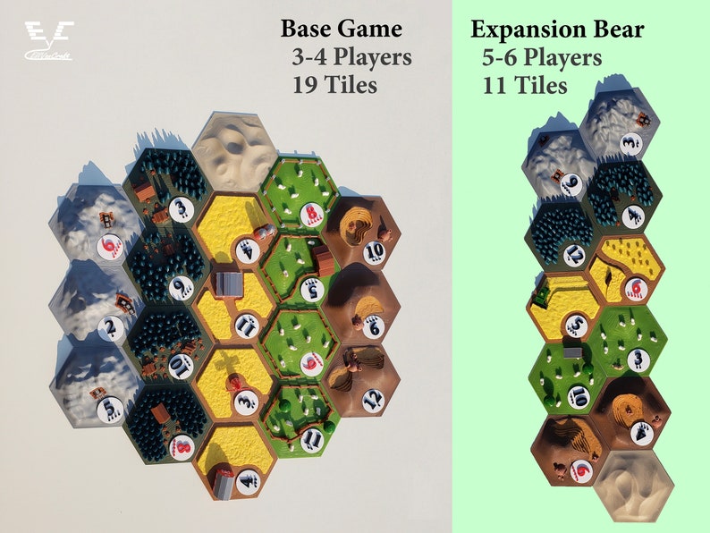 3D Catan Tiles image 3