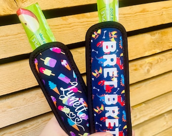 Personalised ice pop holders/ Personalised gift / Dinosaurs / Ice pops / Personalised / Custom / Favours / Popsicle/ Kitchen utensil /Store
