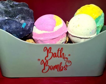 Personalised Bath Bombs Storage | Bath Bomb container | bath bomb | bath bomb tray | storage | personalised gift |