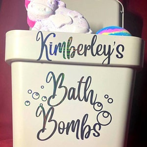 Bath Bomb storage | Bath Bomb | personalised storage | Bath Bomb Box | Gifts for Her | Storage | Bathroom | Custom design | Bath Storage