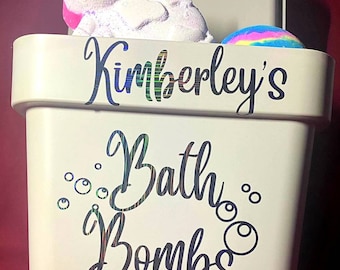 Bath Bomb storage | Bath Bomb | personalised storage | Bath Bomb Box | Gifts for Her | Storage | Bathroom | Custom design | Bath Storage