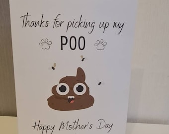 Personligt mors dag-kort från Dog | Dog Mum | Hundmamma | Husdjurskort | roligt mors dag-kort