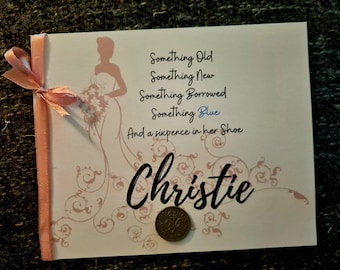 Bride gift | Sixpence for her shoe | Bridal present | something Blue | Personalised Bride Gift | Sixpence | Gift | Wedding Gift | Wedding