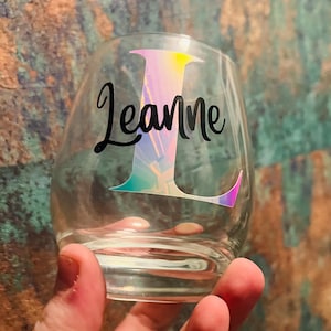 Vaso con nombre / Vaso / Vaso personalizado / Regalo personalizado / Regalo de cumpleaños / Aniversario / Día de la Madre / Vaso multicolor