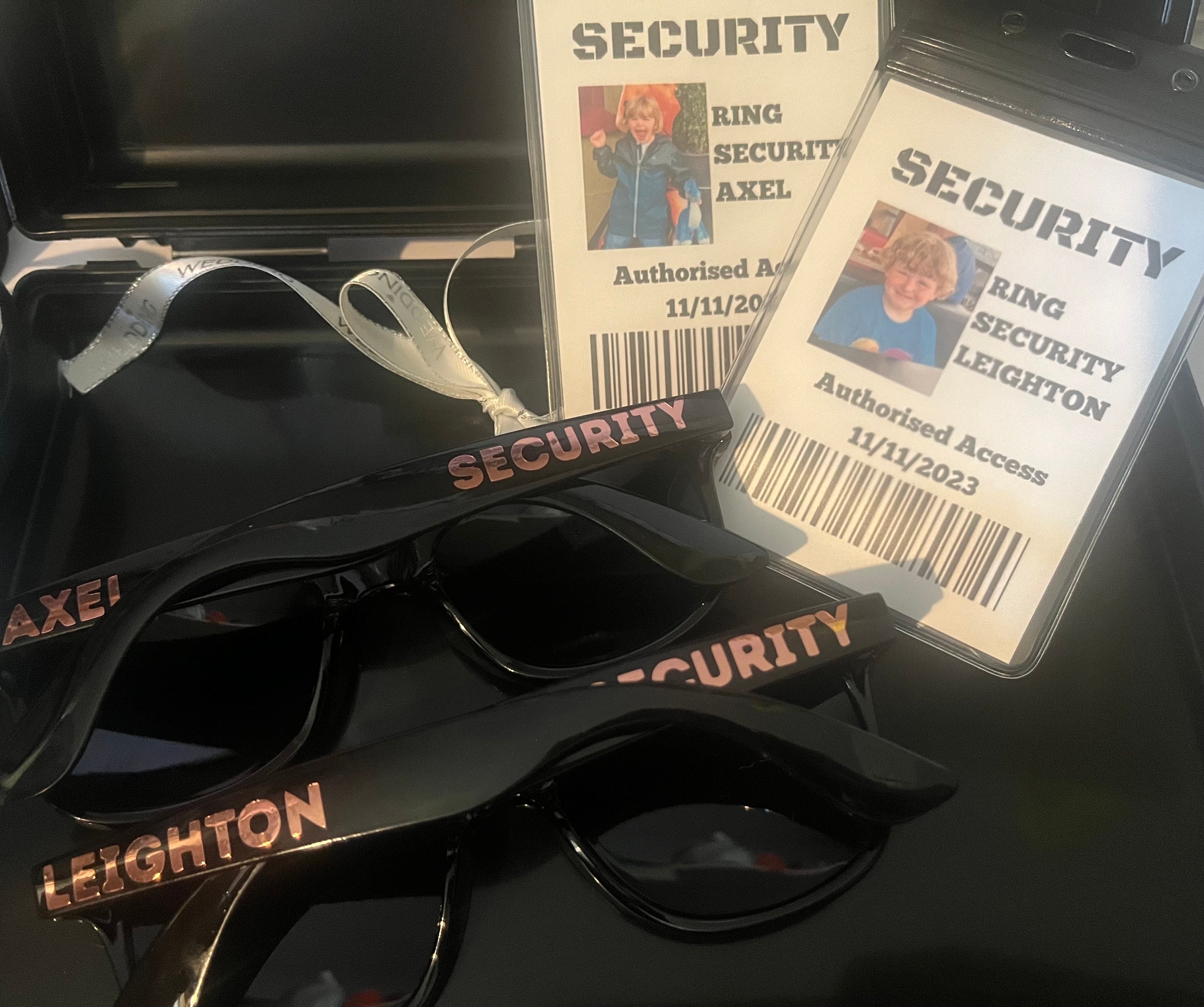 Wedding ring security set| Page Boy | Ring Security | Ring Bearer | Ring security | Wedding Secuirty | Ring Storage | Ring box |