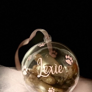 Gepersonaliseerde hondenbal | Hondensnuisterij | Aangepaste hondensnuisterij | Invulbare dierensnuisterij | Hondencadeau | Hond Kerstmis | Kerstcadeau | Huisdier Kerstmis |