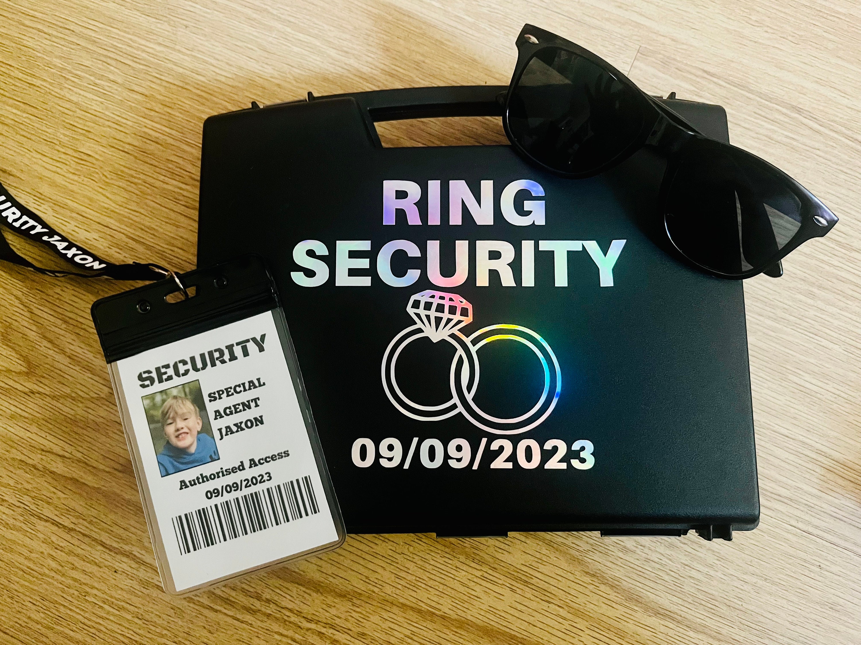 Wedding ring security set| Page Boy | Ring Security | Ring Bearer | Ring security | Wedding Secuirty | Ring Storage | Ring box |