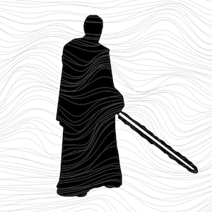 Obi Wan silhouet May the Force Be With You Star Wars dag Darth Vader Saber Licht vaders dag t shirt svg Onesie jpg dxf png 299