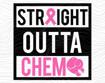 Straight outta chem  Symbol Cancer Hope Cancer pink ribbon Breast Cancer support  special mom  svg Onesie jpg dxf png 166