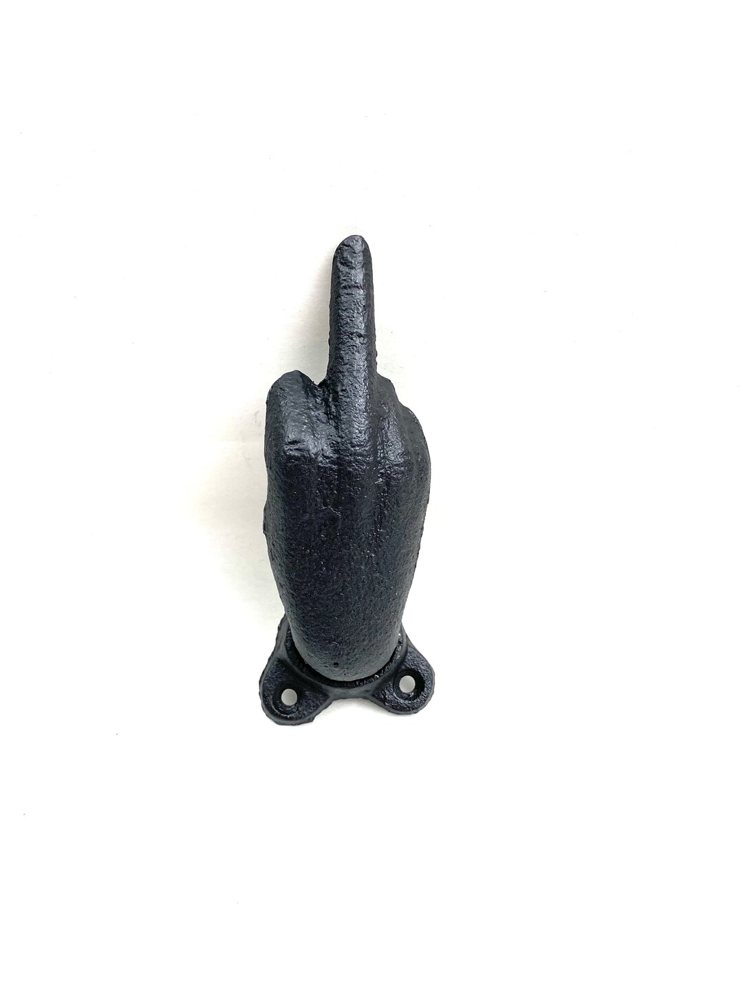 Cast Iron Middle Finger Hook, Hook, Coat Hook, Wall Hook, Cast Iron