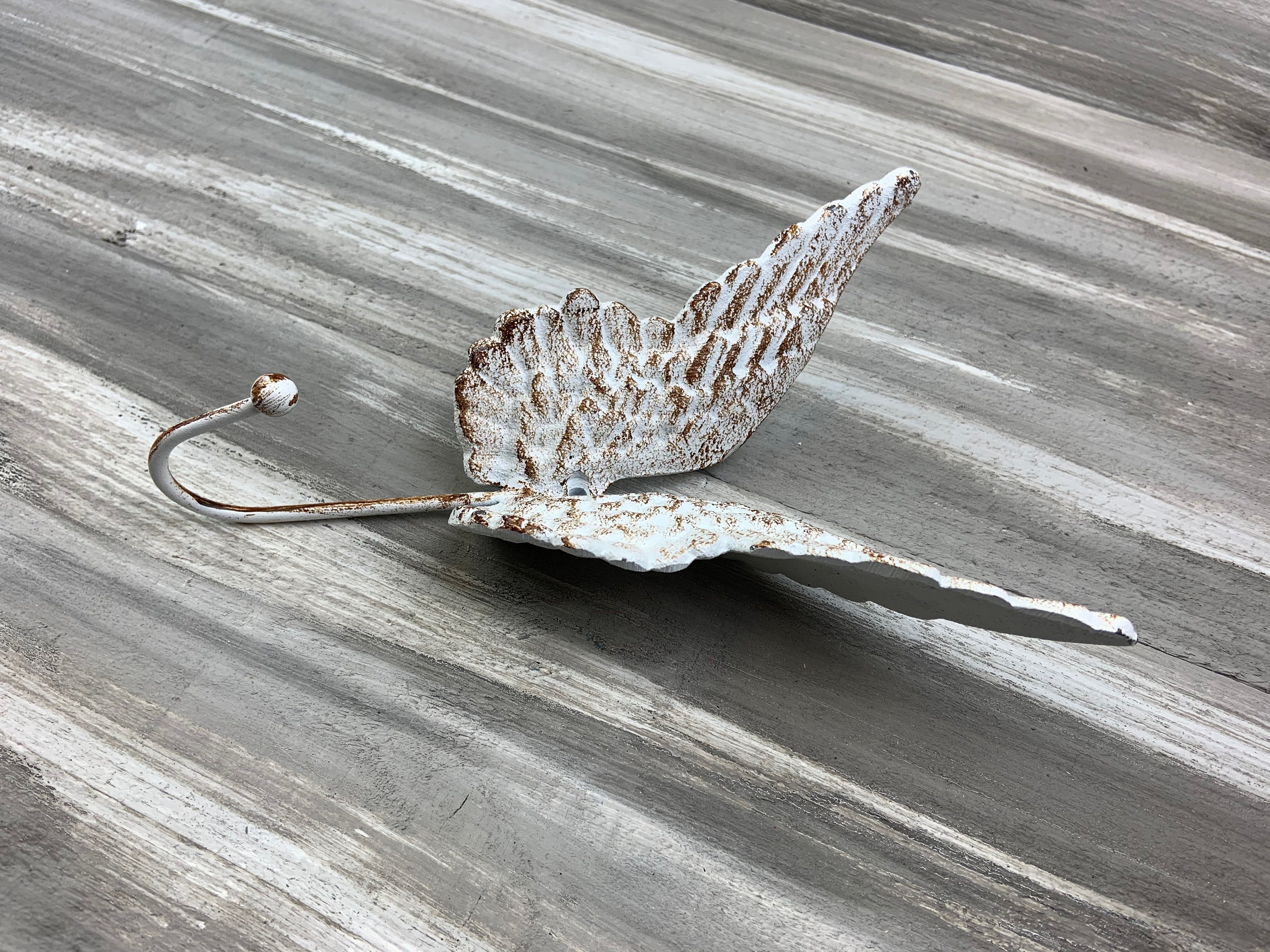 Cast iron angel wings hook hook coat hook wall hook coat Etsy
