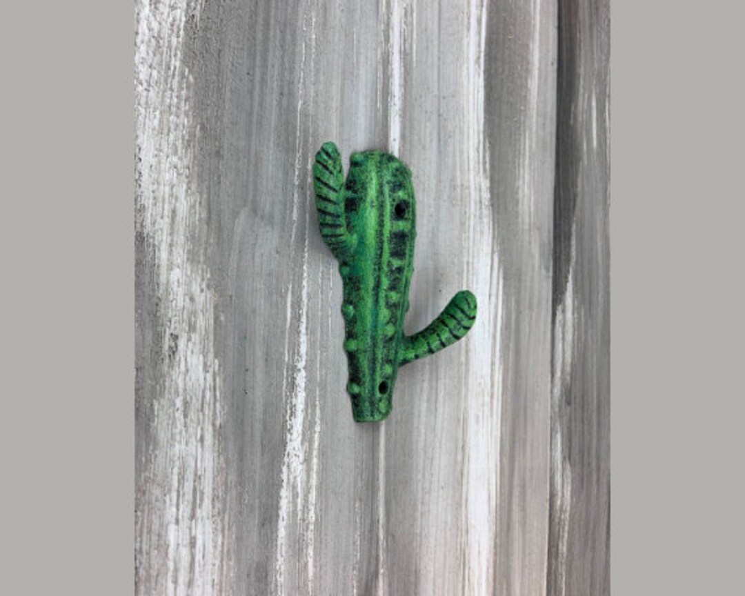 Cast Iron Cactus Hook Hook Coat Hook Wall Hook Coat Etsy