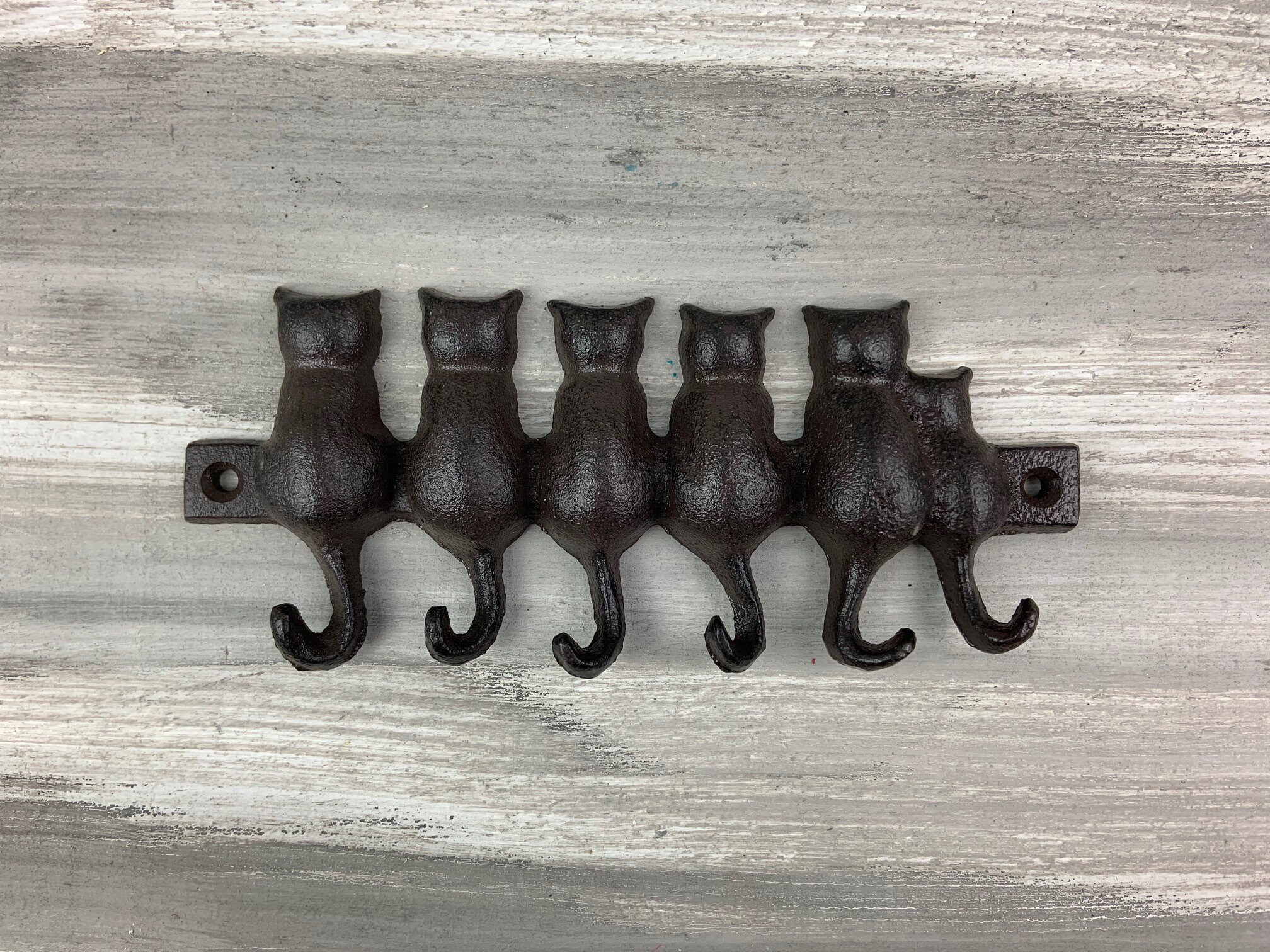 Cast iron 6 cat hook cat hook cat hook towel hook wall Etsy