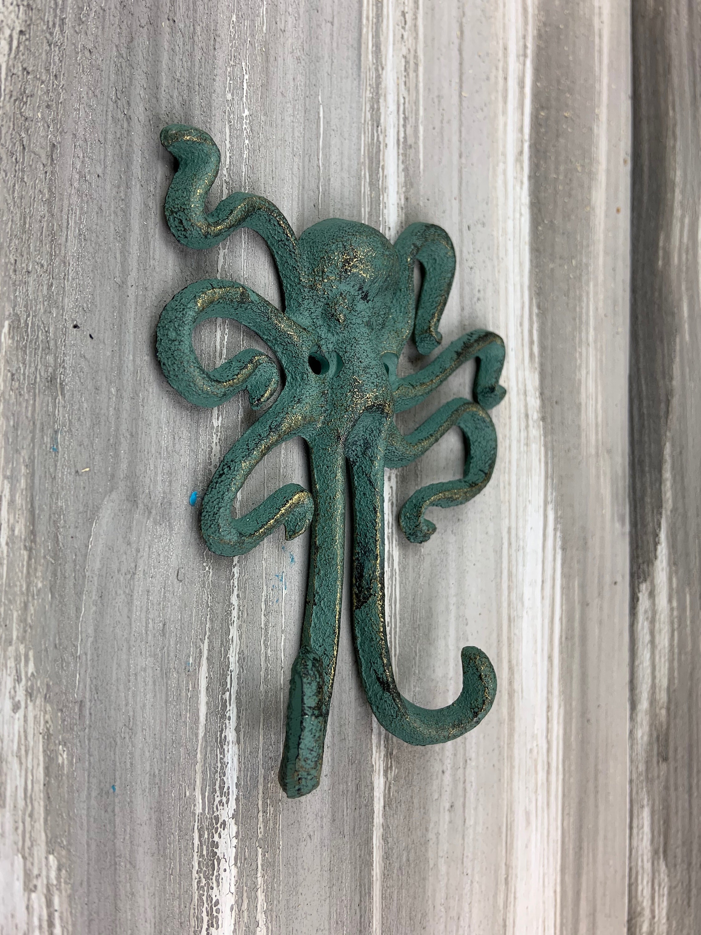 Cast iron octopus hook nautical hook ocean hook coat hook Etsy