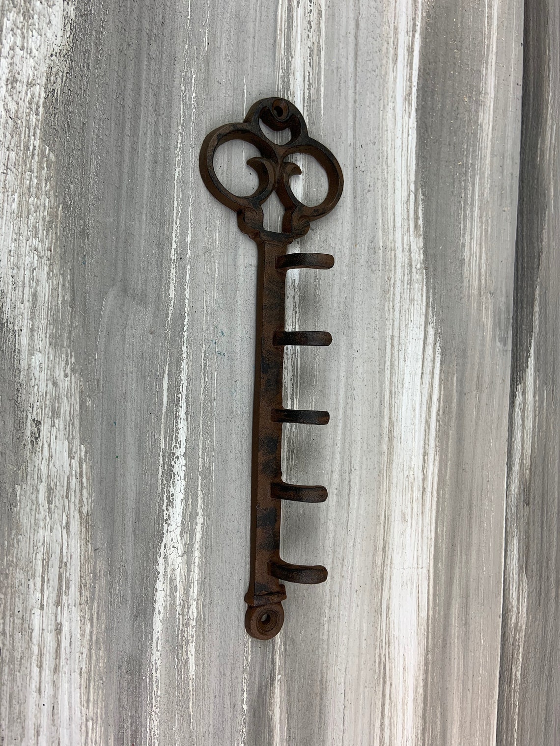 Cast Iron Key Rack5 Hooks Key Rack Key Holder Wall Key Etsy Canada
