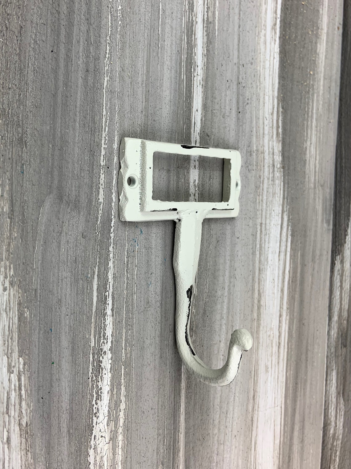 Cast Iron Name Plate Hook Hook Coat Hook Wall Hook Cast Etsy