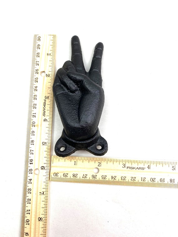 Cast Iron peace Finger Hook, Hand Hook, Coat Hook, Wall Hook, Hook, Cast  Iron Hook, Rustic Hook, Peace Finger Hook, Finger Hook, Misc06 -  Canada