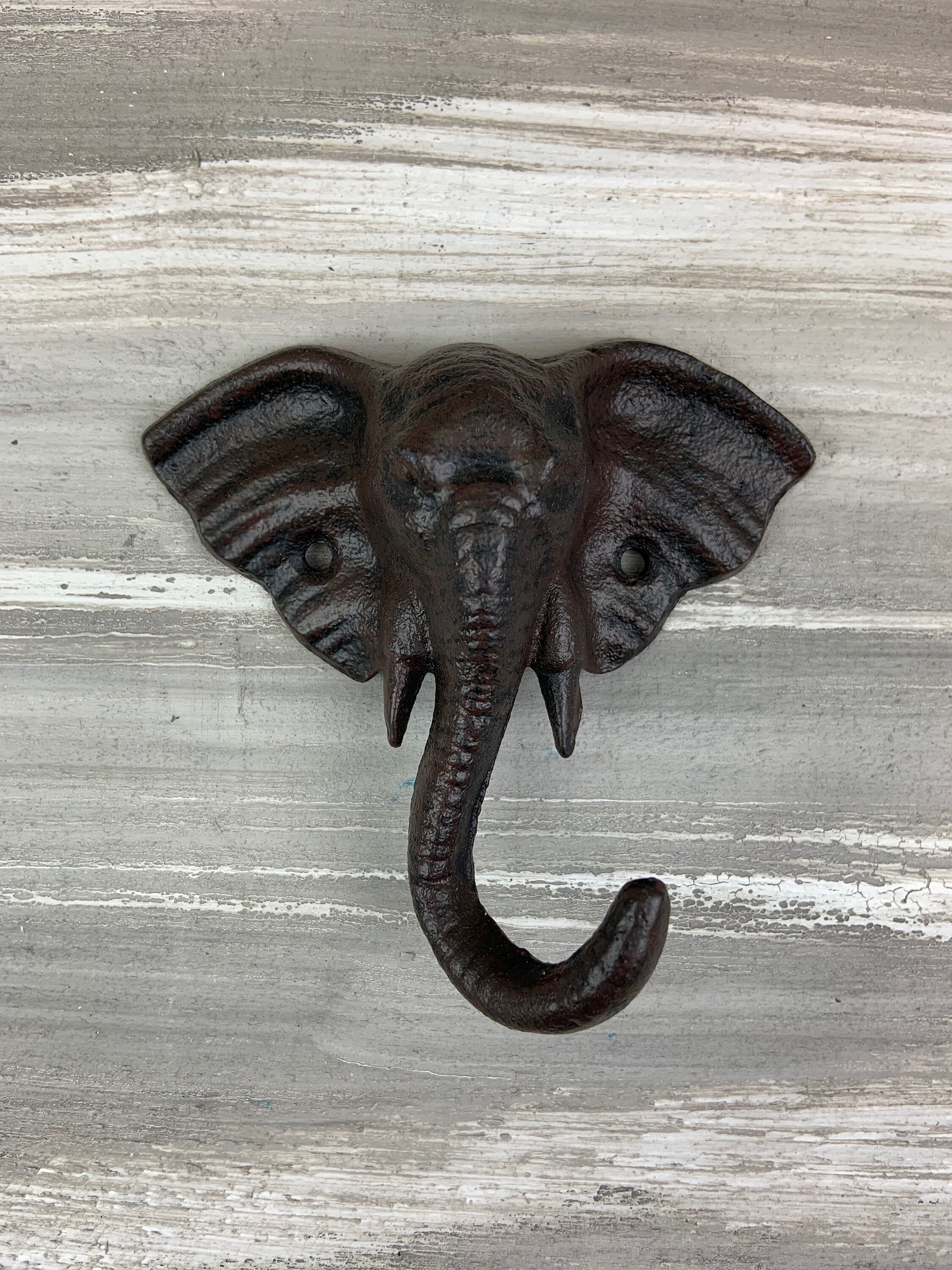 Cast Iron Elephant Hook Zoo Hook Hook Coat Hook Wall Hook Etsy