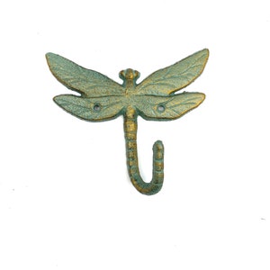 Cast iron dragonfly hook, hook, coat hook, wall hook, cast iron hook, insect hook, garden hook, dragonfly hook, dragonfly, icr06