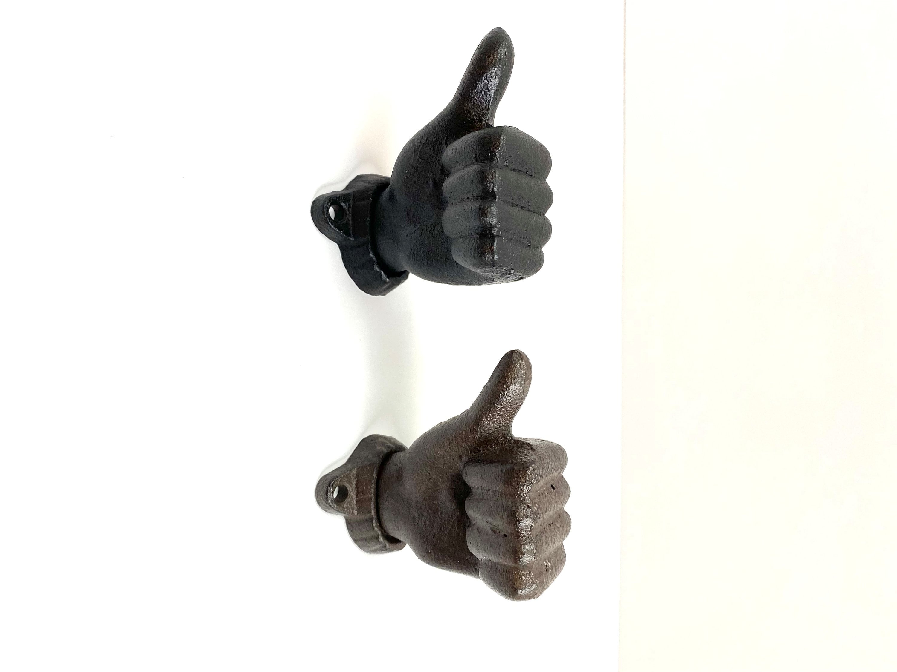 Cast Iron Thumbs up Hook, Hook, Coat Hook, Wall Hook, Cast Iron