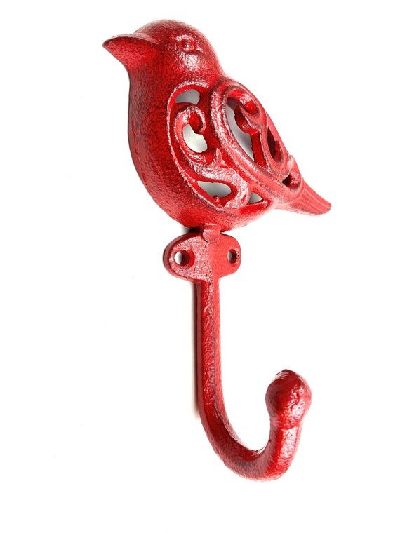 Cast Iron Bird Hook, Hook, Coat Hook, Wall Hook, Towel Hook, Cast Iron Hook,  Animal Hook, Bird Hook, Bird, Colored Bird Hook, Bo29 