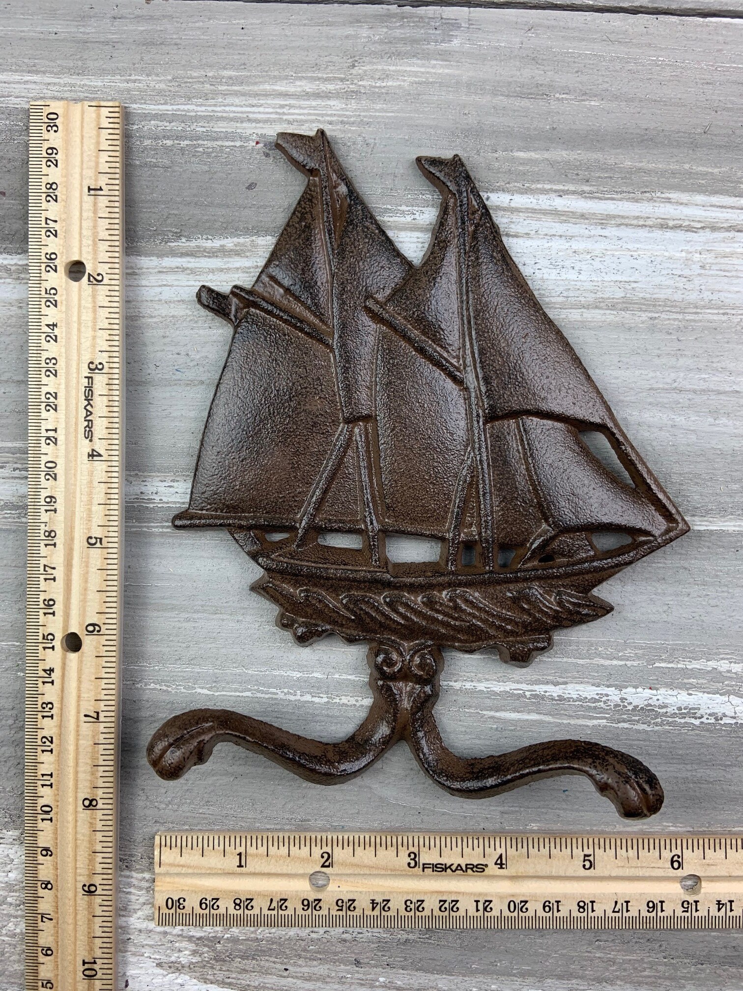 Cast iron boat hook nautical hook boat hook coat hook coat Etsy