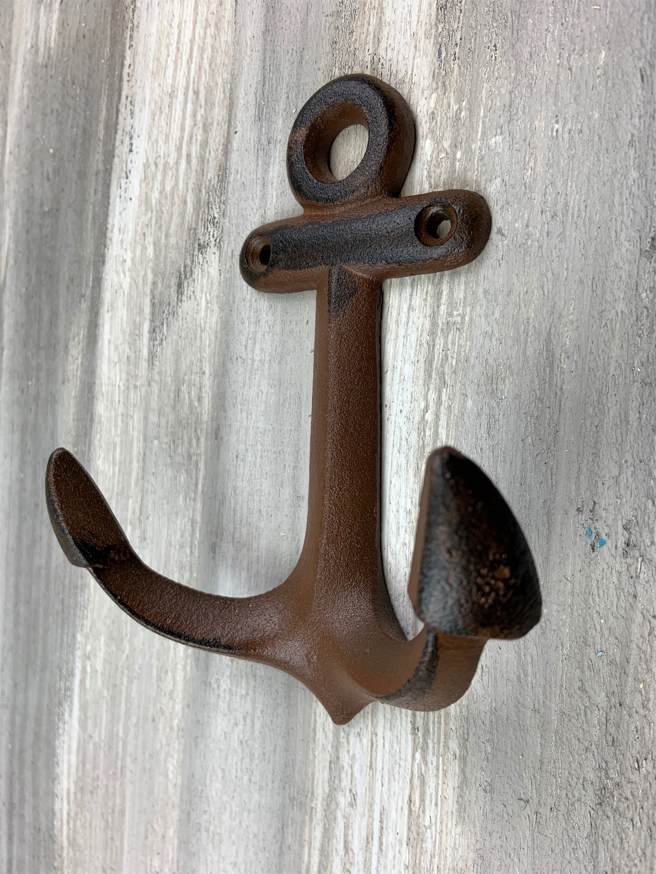 Cast Iron Anchor Hook Nautical Hook Coat Hook Coat Hanger Etsy